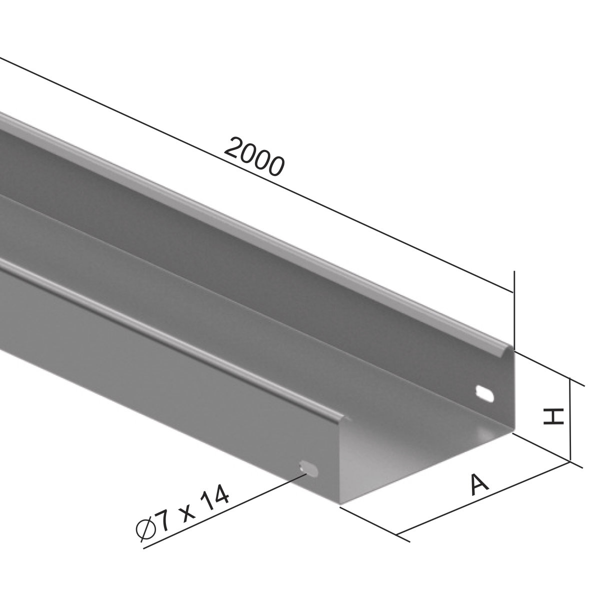 Non-perforated cable tray | KOPOS Elektro Kft.