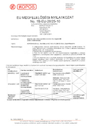 Megfelelöségi nyilatkozat