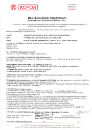 Megfelelöségi nyilatkozat Megfelelöségi nyilatkozat