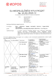 Megfelelöségi nyilatkozat Megfelelöségi nyilatkozat