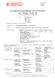 Megfelelöségi nyilatkozat