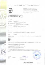 Certificate ESČ