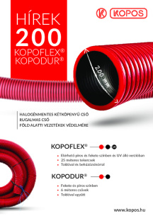 Hírek 200 - KOPOFLEX®, KOPODUR®