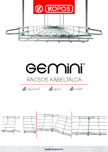 Rácsos kábeltálca GEMINI®